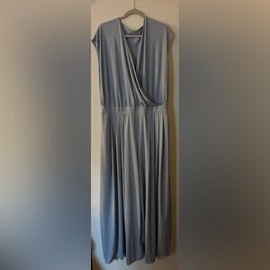 HALARA Light Blue Wide Leg Jumpsuit